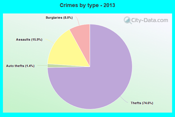 Crimes by type - 2013