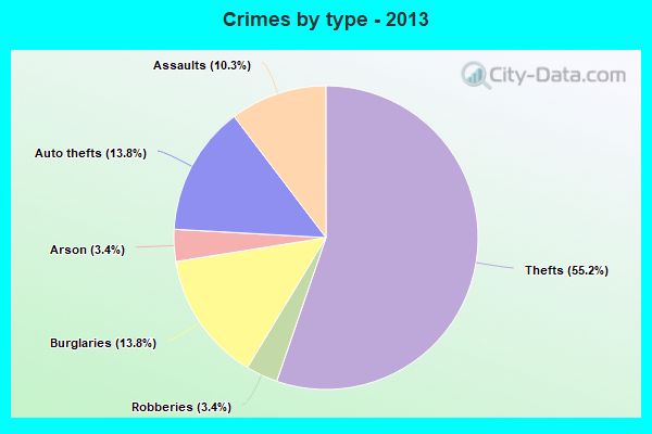 Crimes by type - 2013