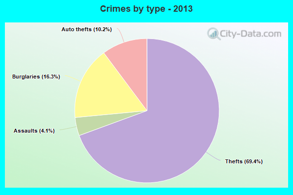 Crimes by type - 2013