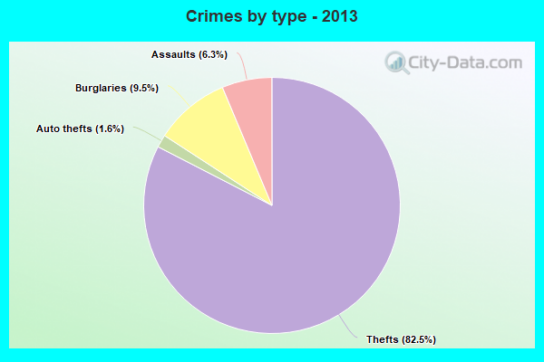 Crimes by type - 2013