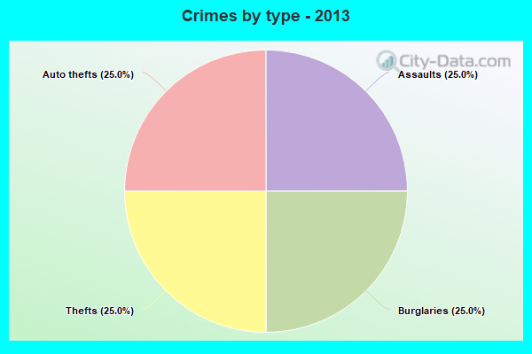 Crimes by type - 2013