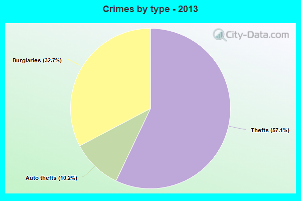 Crimes by type - 2013