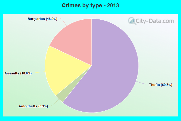 Crimes by type - 2013