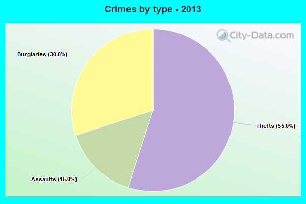 Crimes by type - 2013