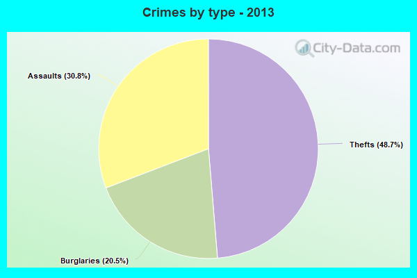 Crimes by type - 2013