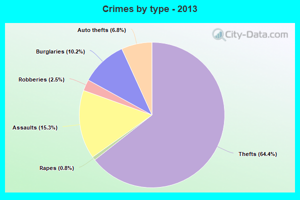 Crimes by type - 2013