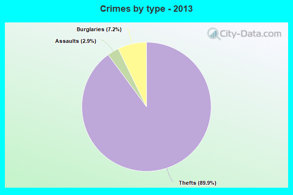 Crimes by type - 2013