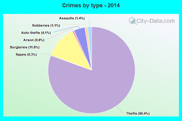 Crimes by type - 2014