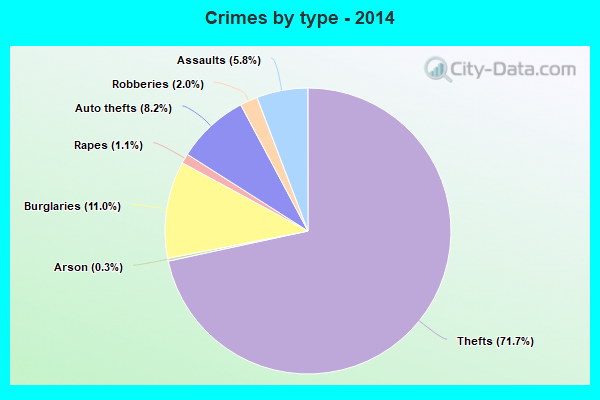 Crimes by type - 2014