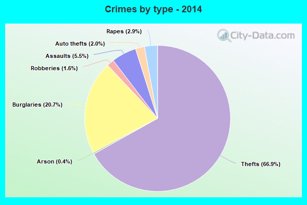 Crimes by type - 2014