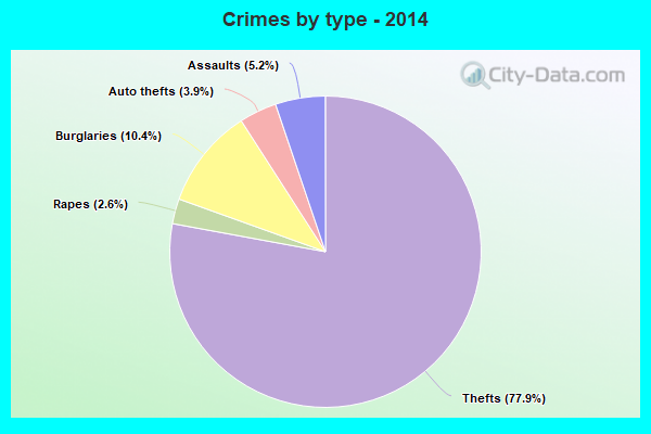 Crimes by type - 2014