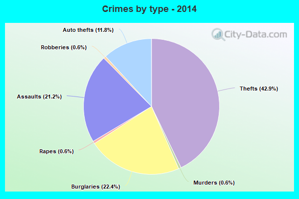 Crimes by type - 2014