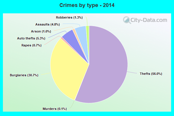 Crimes by type - 2014