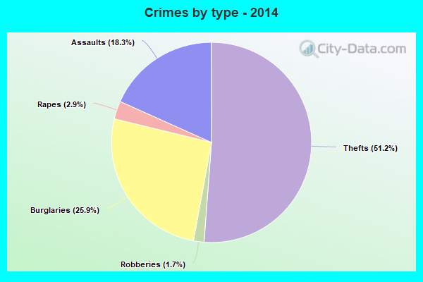 Crimes by type - 2014