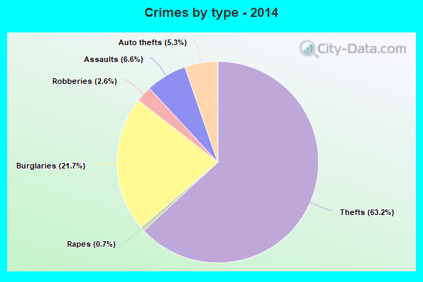 Crimes by type - 2014