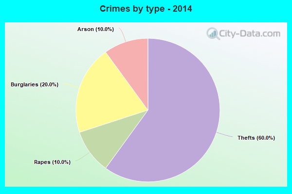 Crimes by type - 2014