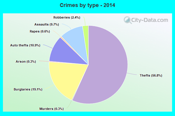 Crimes by type - 2014