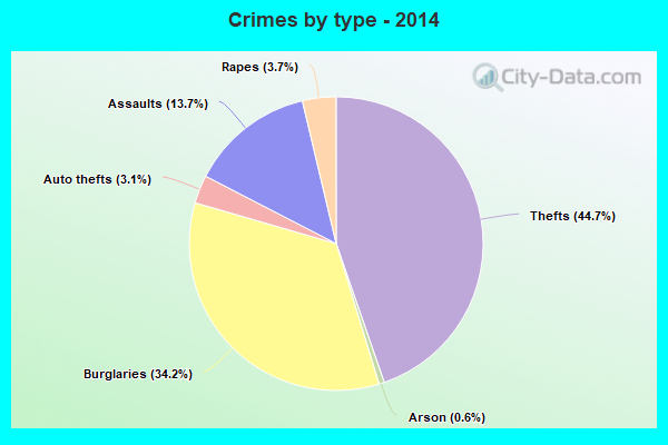 Crimes by type - 2014