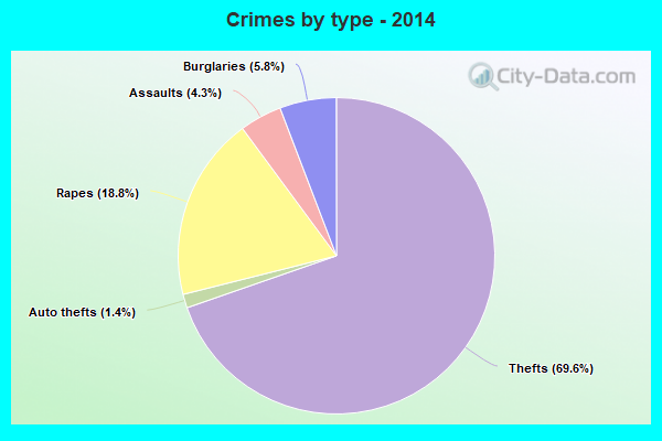 Crimes by type - 2014