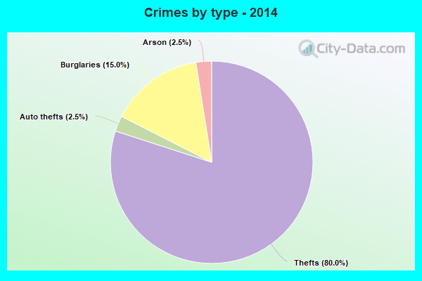 Crimes by type - 2014