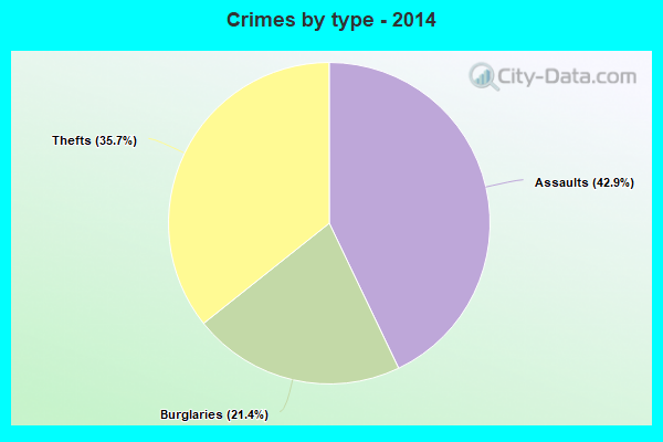 Crimes by type - 2014