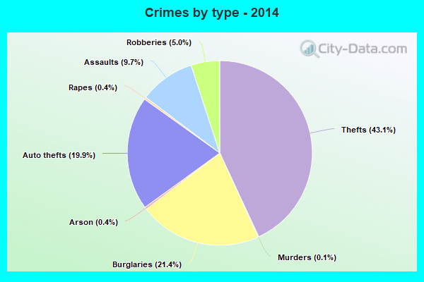 Crimes by type - 2014