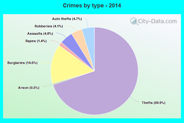 Crimes by type - 2014