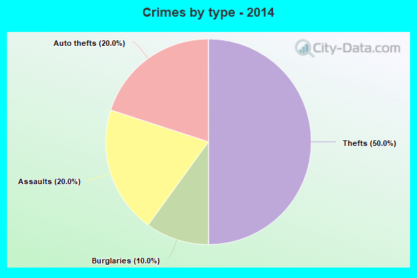 Crimes by type - 2014