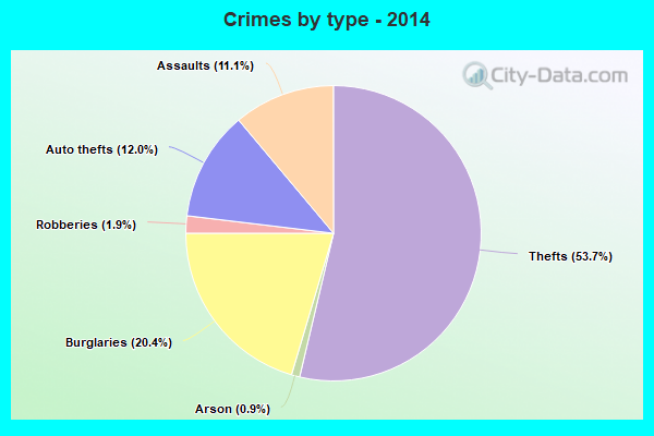 Crimes by type - 2014