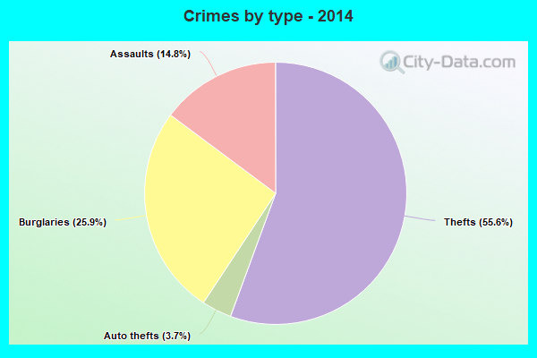 Crimes by type - 2014