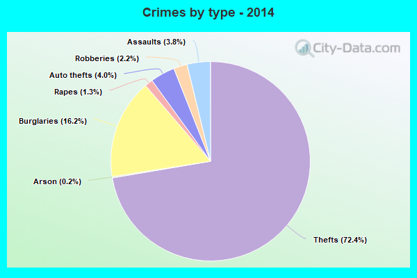 Crimes by type - 2014