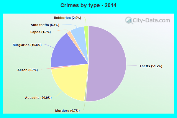 Crimes by type - 2014