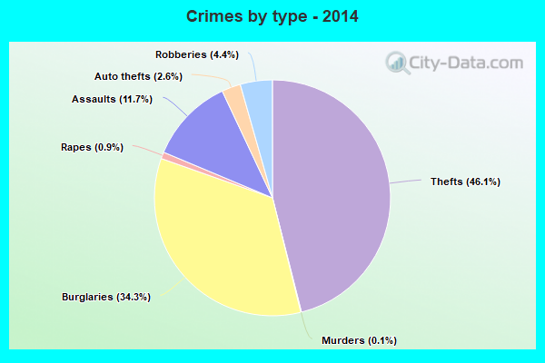 Crimes by type - 2014