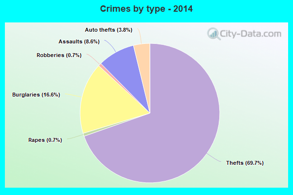 Crimes by type - 2014