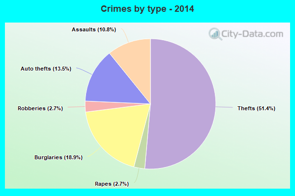 Crimes by type - 2014