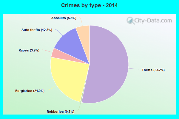 Crimes by type - 2014