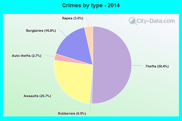 Crimes by type - 2014