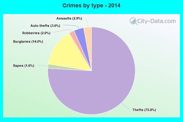 Crimes by type - 2014