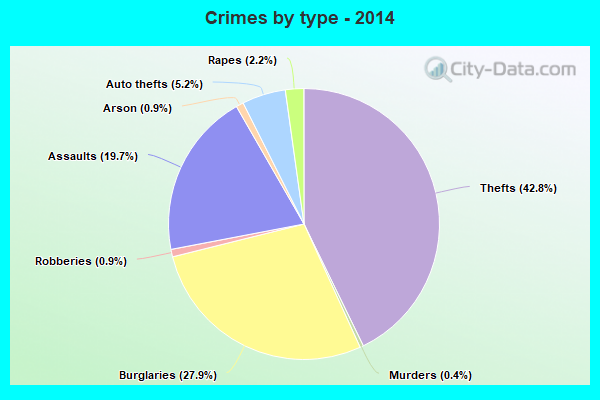 Crimes by type - 2014