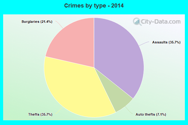 Crimes by type - 2014