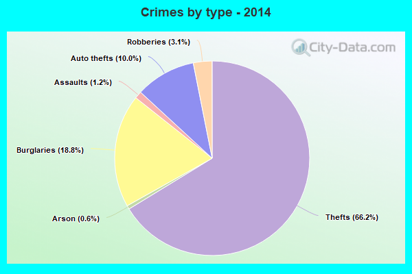 Crimes by type - 2014