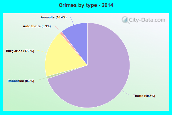 Crimes by type - 2014