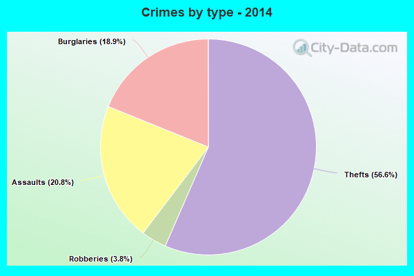 Crimes by type - 2014