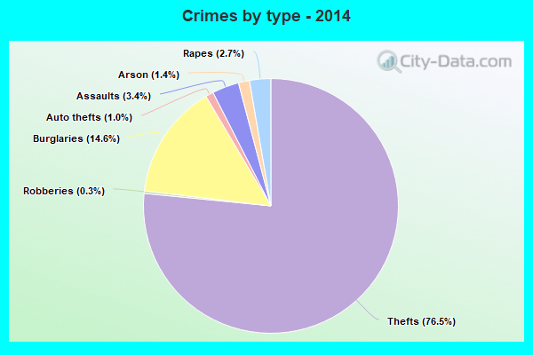 Crimes by type - 2014