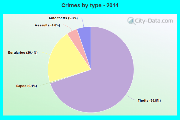 Crimes by type - 2014