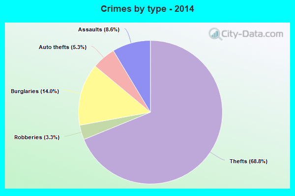 Crimes by type - 2014