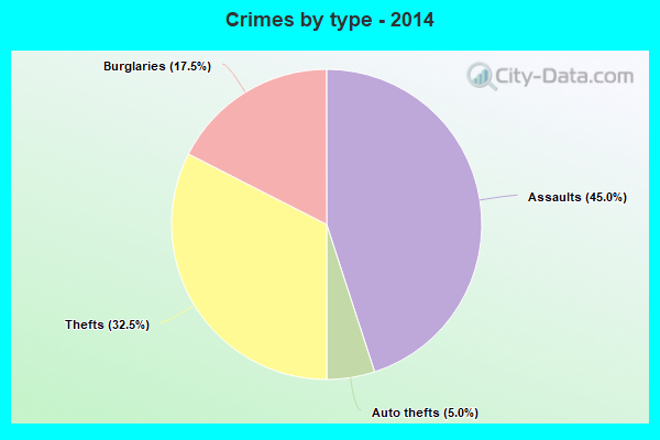 Crimes by type - 2014