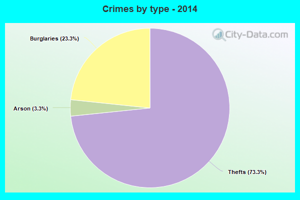 Crimes by type - 2014