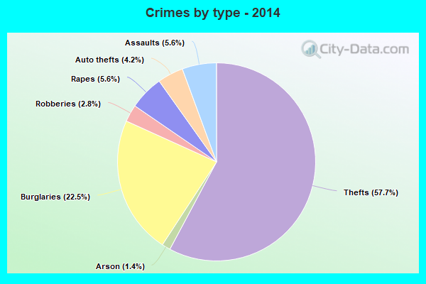 Crimes by type - 2014