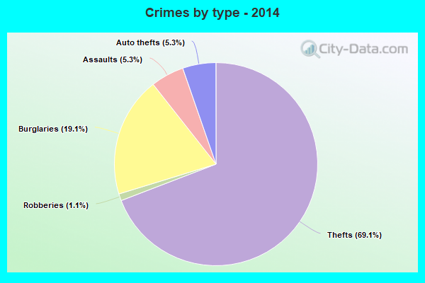 Crimes by type - 2014